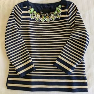 J. Crew Collection embellished top